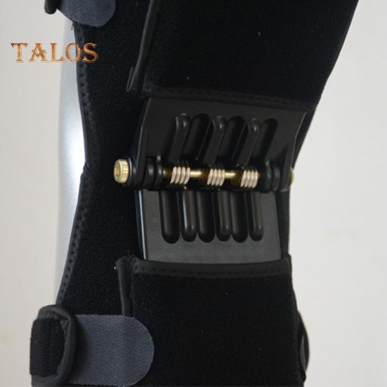 Knee Booster Brace with Spring Patella Joint Support Pad Knee Stabilizer Brace for Climbing And Squatting