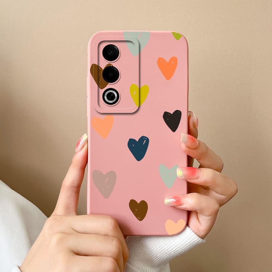 Для OPPO A3X A3 Pro Realme 13 Pro Plus 12 Pro+ чехол-протектор экрана супер ударопрочный тонкий силиконовый чехол-бампер Pretty Love Heart для OPPO