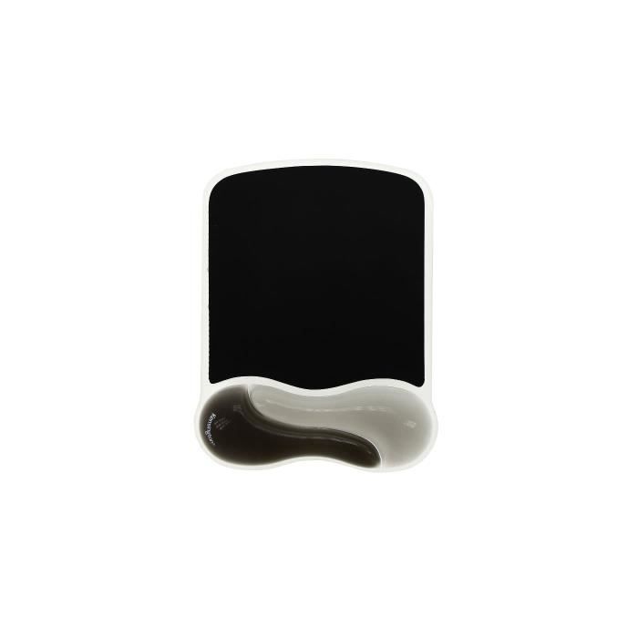 Kensington Mouse Pad with Wrist Rest, Duo Gel, Black and Smoke