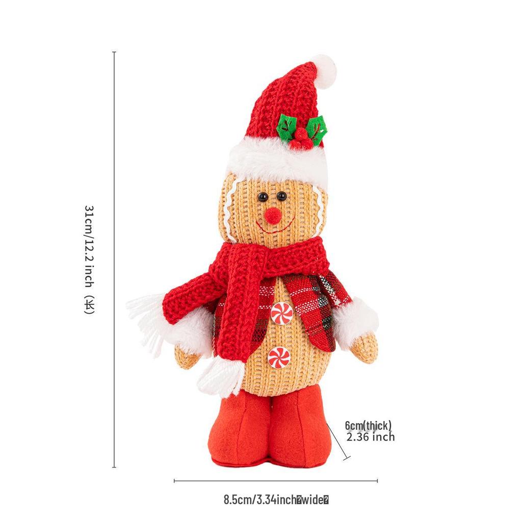 High-end Knitted Christmas Gnome Plush Ornament with Pointed Hat
