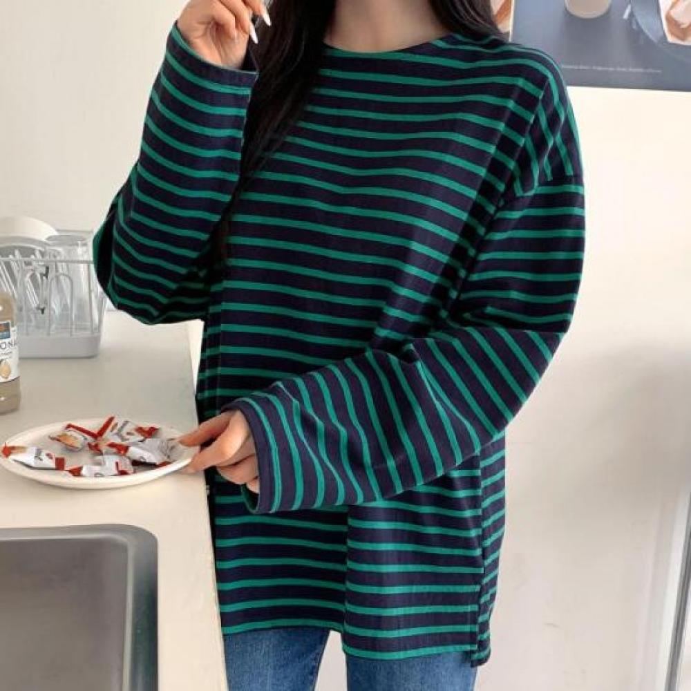 New Arrivals Open Run Long Sleeve Daily T shirT Crew Neck Women