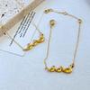 Элегантный набор ожерелья и браслета с желтым утенком, инкрустированным цирконами