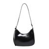 Stylish Retro Pu Handbag With Trendy Crescent Shape And Modern Aesthetic For Everyday Use