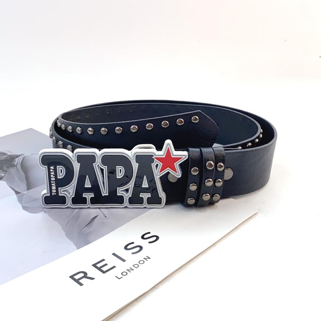 Letter Buckle Harajuku Belt Millennium Spice Girls Street Cartoon Anime English Letter Rivet Belt