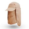 Мужская быстросохнущая панама со съемной маской для лица и защитой шеи от УФ-излучения для хайкинга, рыбалки, кемпинга
