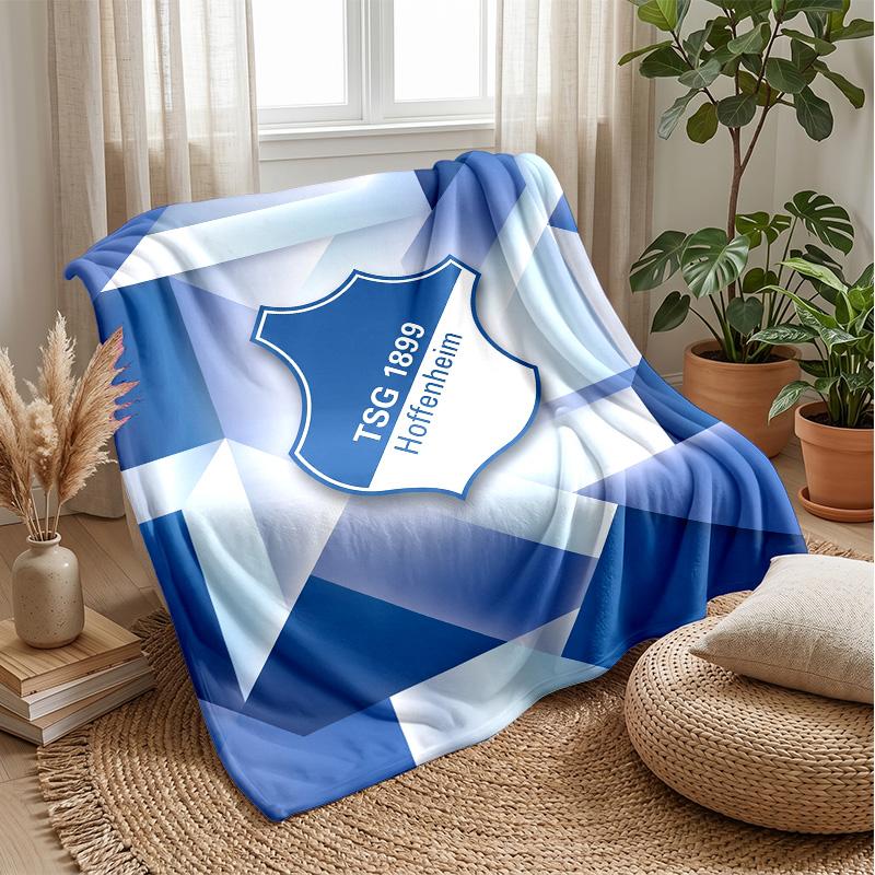 TSG Hoffenheim FC Soft Flannel Fleece Blanket Lightweight Cozy Warm Throw Blanket For Sofa Bed Home Decor