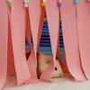 Comfortable Hamster Tent Nest Triangle Hamster Corner Nest Tassel Strip Pet Tent  Home