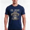 El Jefe Dia De Los Muertos Skull Day TShirt Summer Casual Cotton Tee Oversized Streetwear Tops Vintage Graphic Print