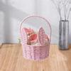 Пасхальная корзина, пустая цветочная корзина с ручкой, для девочки, кемпинга, вечеринки, дома