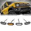 VANCROSER Jimny Front Grille Lights for Includes LED Fog Grille and Warning Lights In White and Yellow of for Custom Parts JB64/JB74, Lamps, Lights,