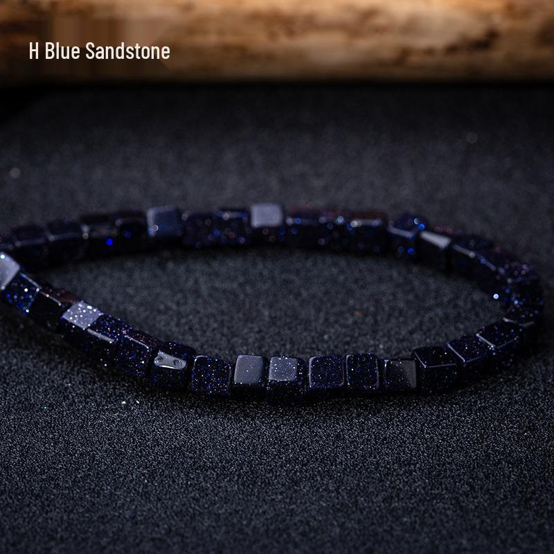 Кубики из натурального камня лазурита и бирюзы 4 мм – Креативный стиль