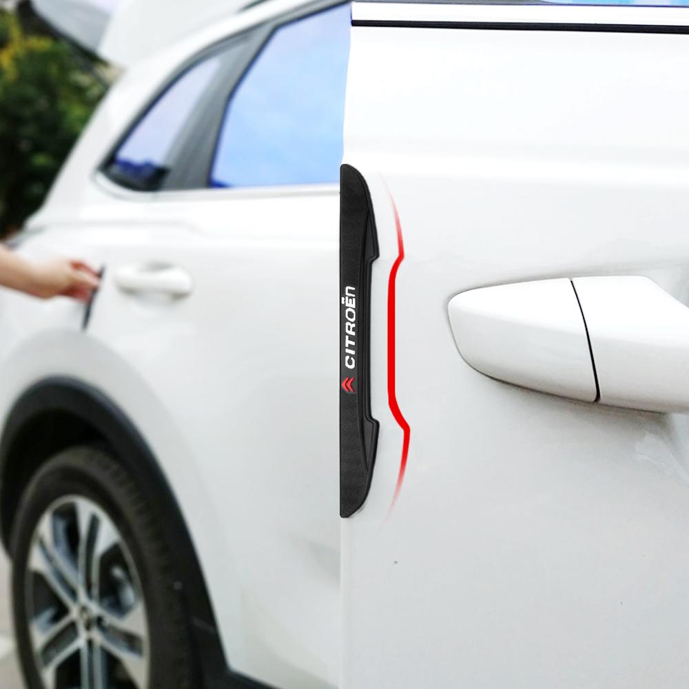 4Pcs Premium Rubber Car Door Edge Protectors Anti-Collision Strips for Citroen (Fits C1, C2 C3 C4/C4L, C5-C8, DS3-DS6) DS5LS DS6