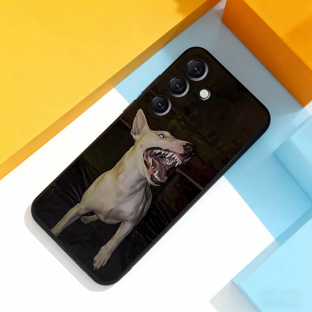 Bull Terrier Dog Pet For Samsung Galaxy A 73,72,51,53,52,71,22,5G,Note,J7,8,9 Soft Black Cover Phone Case