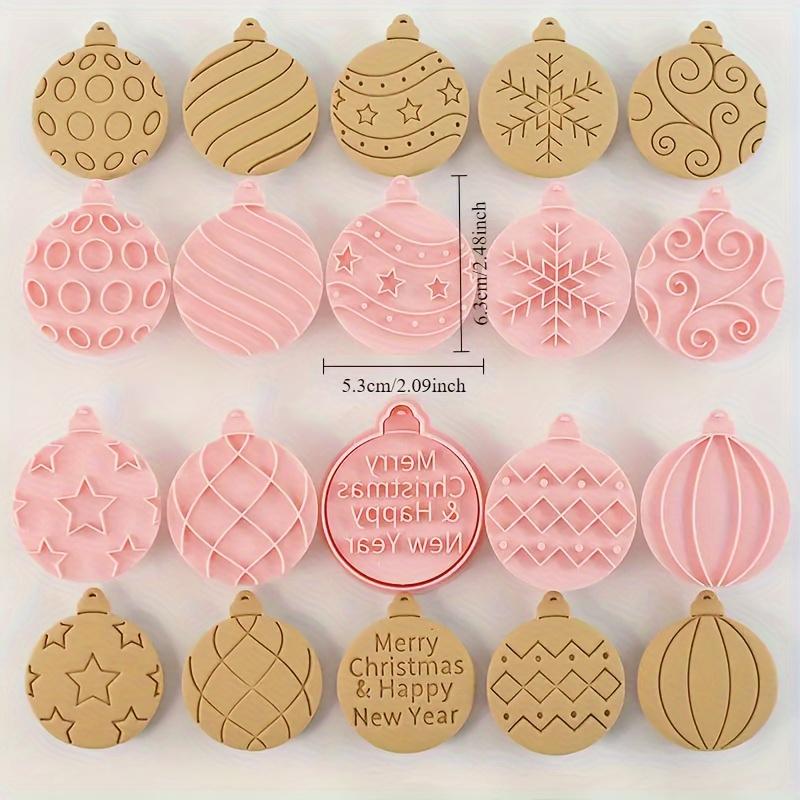 10-Piece Christmas Cookie Cutter Set with Festive Holiday Designs for Baking and Decorating Cookies and Candies - Durable Baking Mold for Christmas