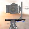 Haoge 200mm Nodal Slide Double Dovetail Focus Rail Plate with Metal Quick Release Clamp, 70mm Plate, for Camera Panorama Close-up Macro Photography, A