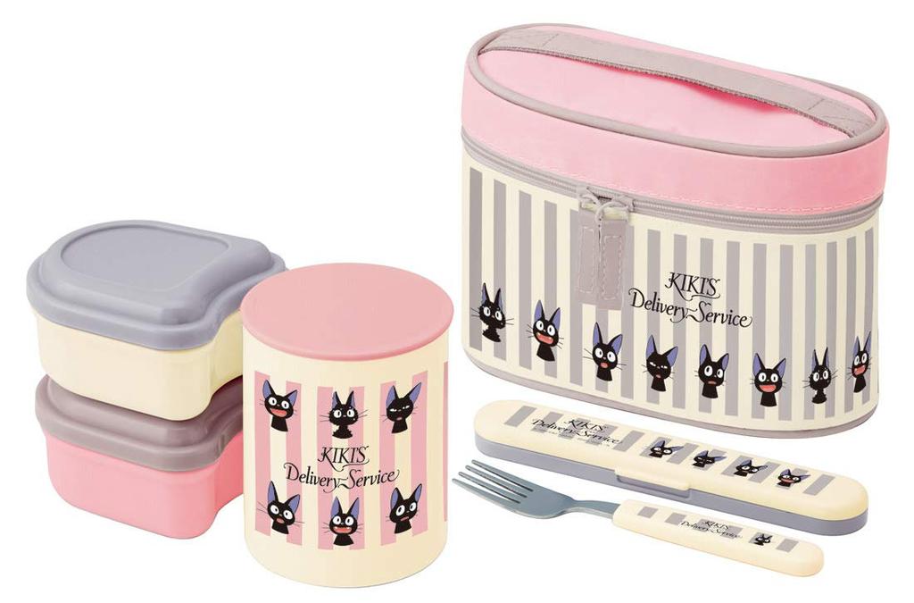 Skater Insulated Lunch Delivery Service Jiji 560ml Box, Kiki's Face, (KCLJC6)