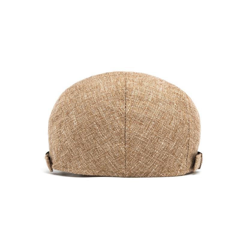 Весна-лето дышащий льняной берет мужской британский винтажный кепка однотонная кепка-газетчик