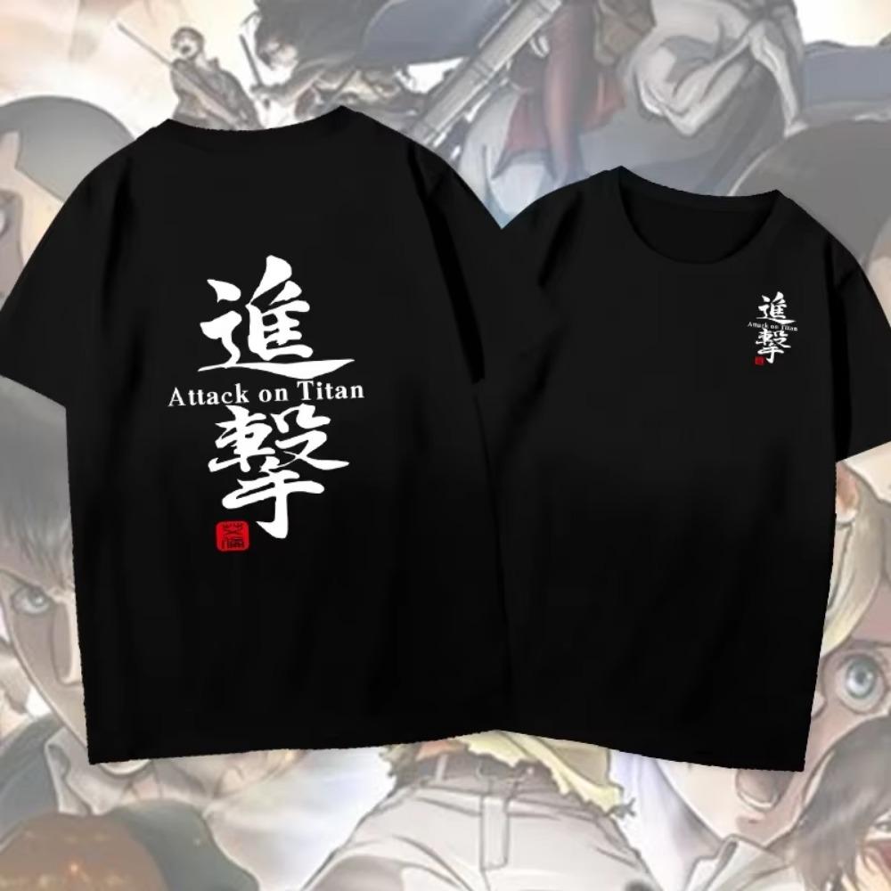 Атакуйте гиганта Blue Wing Black Wing Survey Corps Allen Private commander, летняя повседневная футболка с короткими рукавами и круглым вырезом