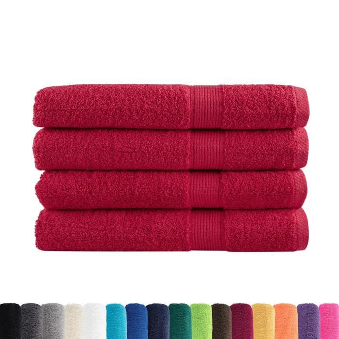 VidaXL Superior Quality Sauna Towels 4 Pcs, Sauna Pareos, Bath Sheets, Shower Towels Bathroom 137411