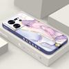 Luxury Marble Pattern Phone Case for Xiaomi 13T 12T 11T Poco F6 X6 X5 Pro Redmi Note 13 12 11 Pro K40 K70E Lanyard Shockproof Soft TPU Cover