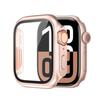 Change to Ultra 49mm Tempered Glass Integrated PC Watch Case for Apple Watch Series 6/5/4/SE 44mm, Full Surrounded Anti-Fall Cover, Case Only