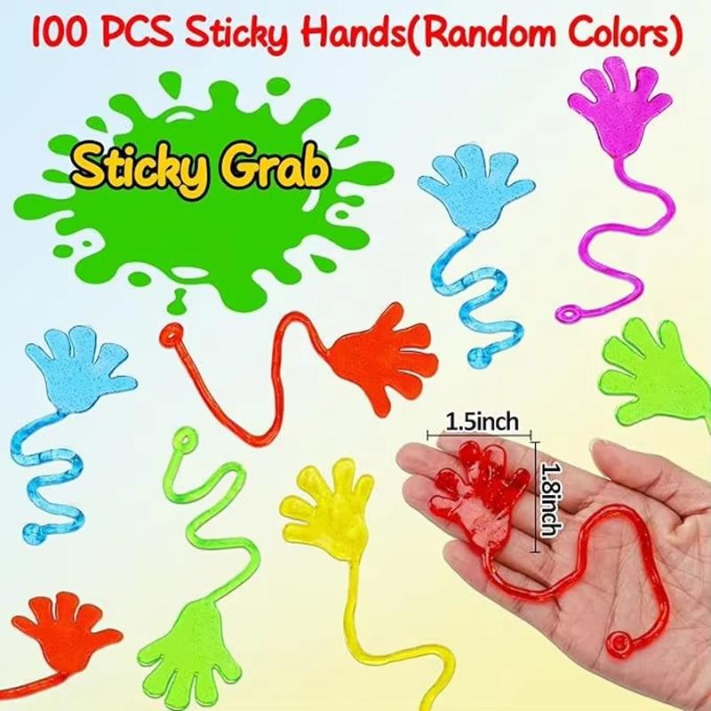 5-50 Pcs Sticky Hand Slap Toys - Stretchy, Squishy Palm Toys for Kids, Fun Party Favors & Novelty Gifts