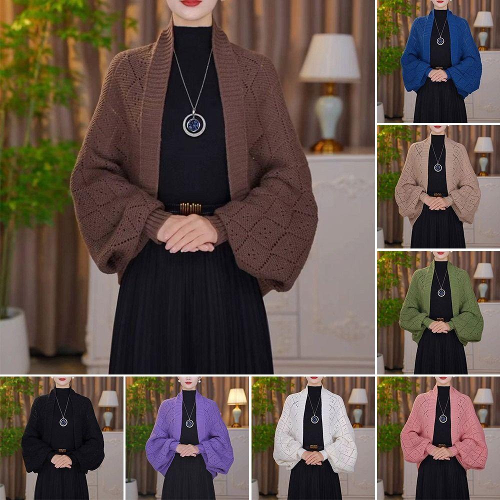 False Collar Knitted Shawl Outwear Shoulder Evening Prom Cape New Autumn Winter Scarf Party