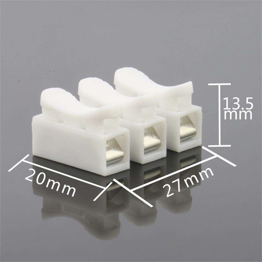 Светодиодная лампа без пайки и сварки 2P кабельный соединитель провода пружинный зажим клеммная колодка без винта