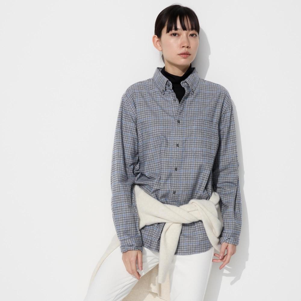 Uniqlo Flannel Shirt  Long Sleeve Regular Color  Check J