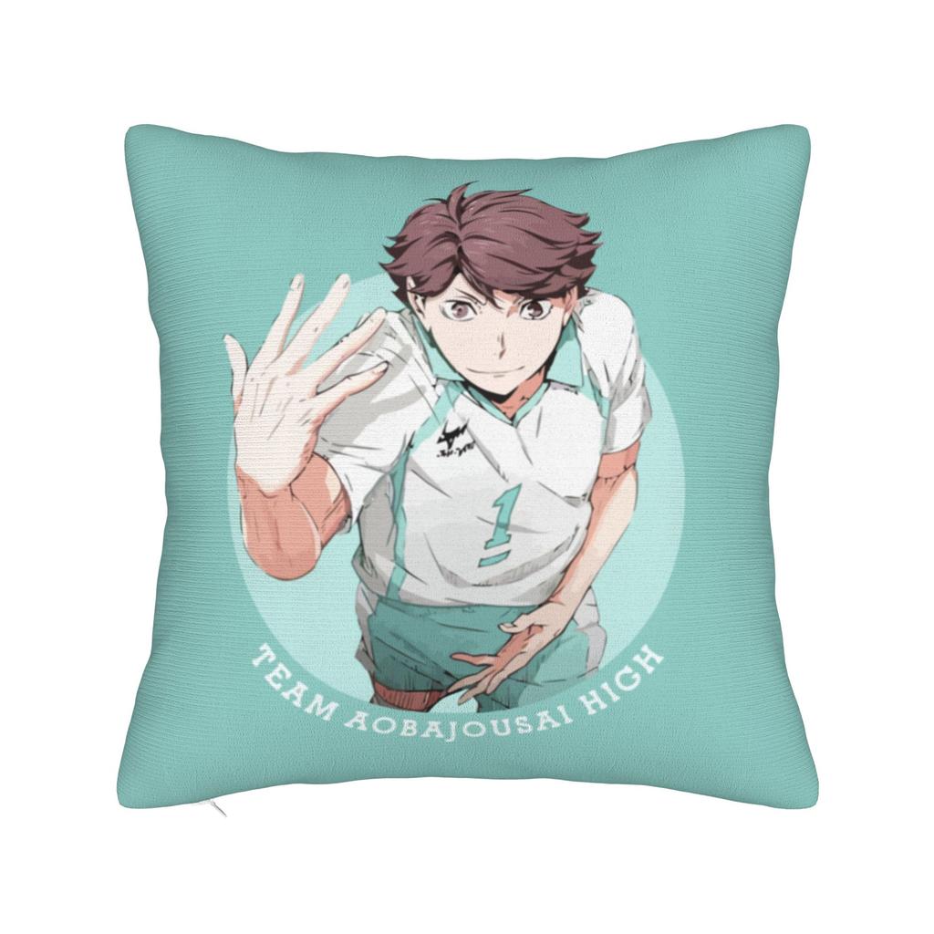 Haikyuu Квадратные Наволочки Волейбол Манга Чехол для Подушки Креативный Полиэстер Декор Наволочка для Дома 18x18