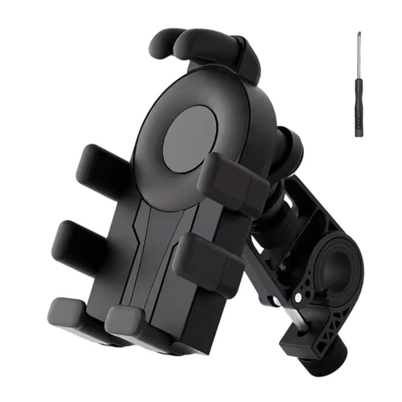 Держатель для телефона на мотоцикл, Держатель для мобильного телефона на мотоцикл, Зажим на руль велосипеда для телефона 4,7-7 дюймов