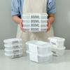 350/700/800ml Food Container with Lid BPA Free Food Grade Fresh-Keeping Refrigerator Food Storage Bento Box Daily Life