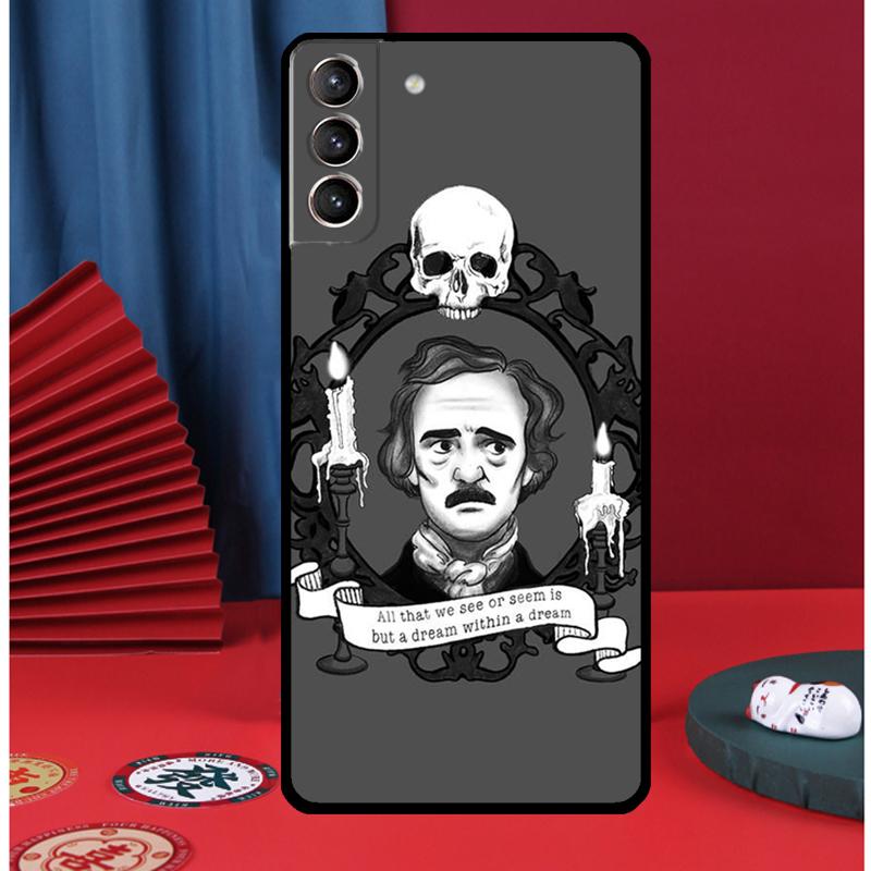 Edgar Allan Poe Phone Case For Samsung Galaxy S25 S24 Ultra S9 S10 S20 S21 S22 S23 Plus S24 FE Back Cover