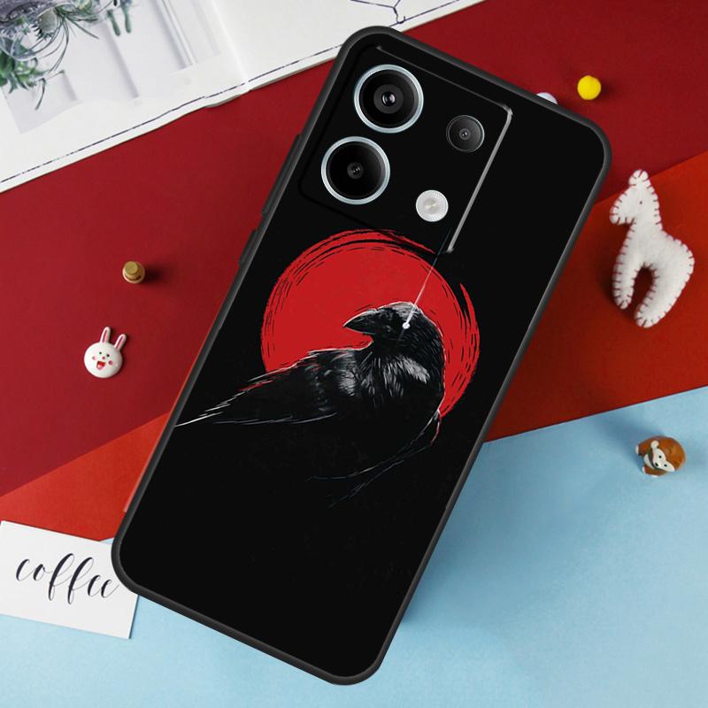 Чехол Crow Raven Dark Skull для Xiaomi Redmi Note 13 12 10 8 9 11 Pro 12S 10S 11S Redmi 13C 10A 10C 9C 12C Cover