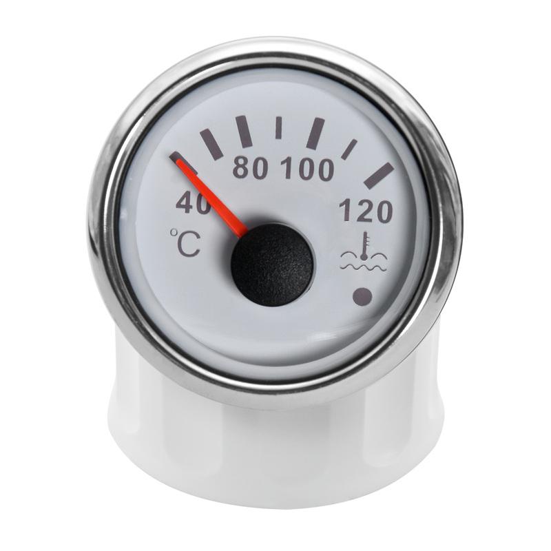 52mm Car Truck Boat Water Temp Gauge 10MM Temperature Sensor 40-120 Moto Meter Vehicle Indicator For Auto With Red BackLight