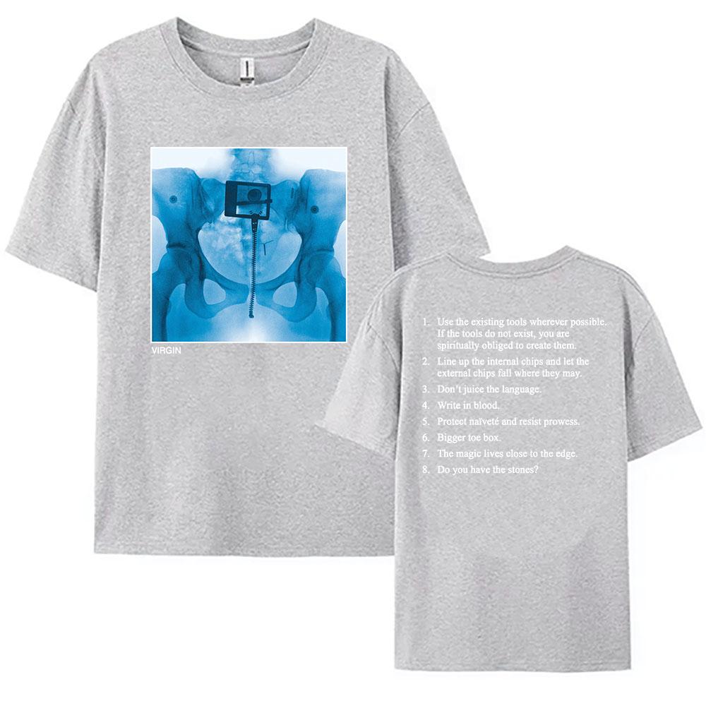 Virgin Album Printing 2025 NEW T-shirt Lorde Singer Graphic Tshirts Cotton Summer Short Sleeve T Shirt for Women Loose Fashion