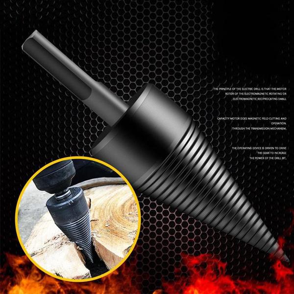 4 шт./компл., сверло для раскалывания дров, шестигранная/квадратная/круглая ручка, 32/38/42 мм, высокоскоростная сталь, дровокол, дрель, конус, деревообрабатывающий электроинструмент