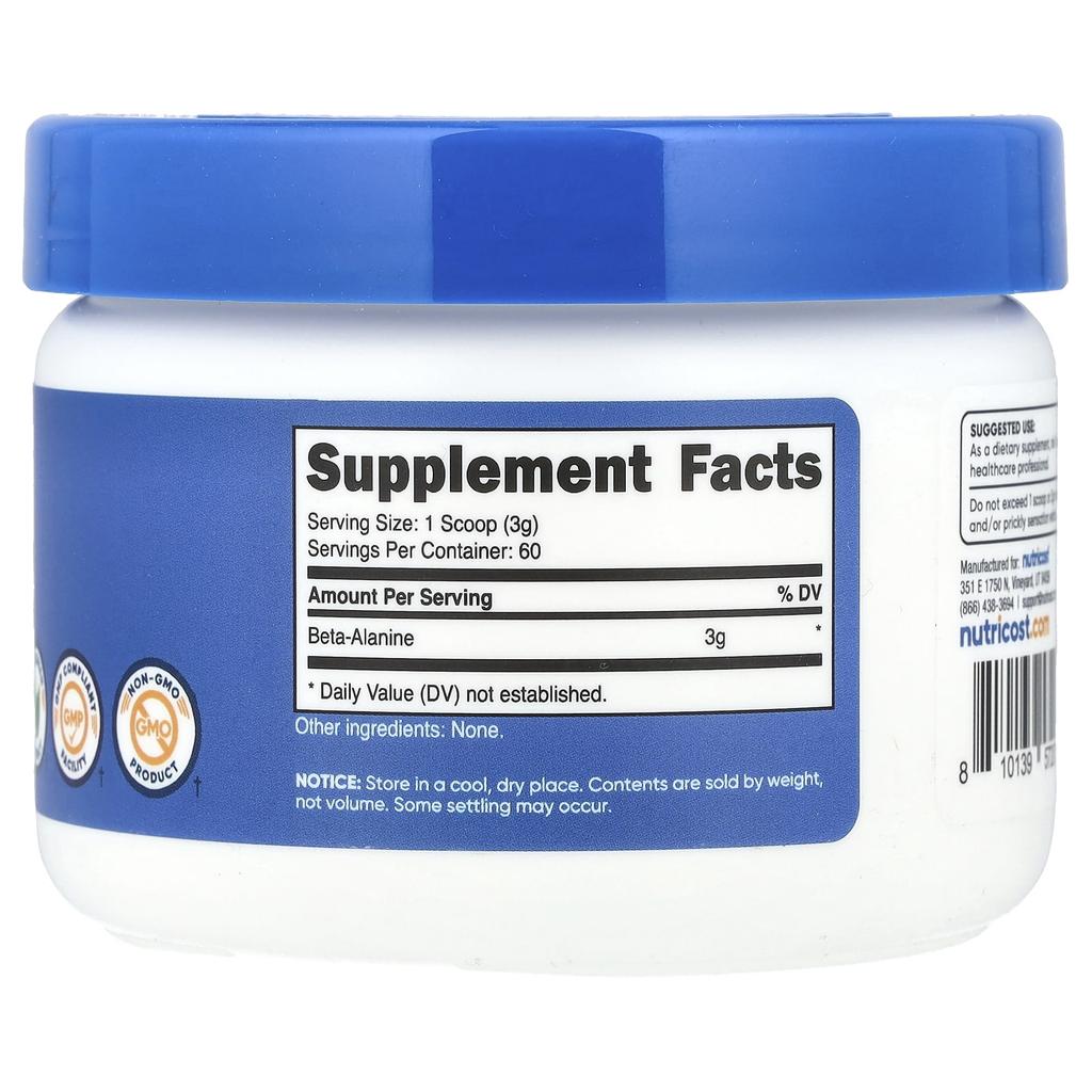 Beta-Alanine, Unflavored, 180G (6.4Oz)