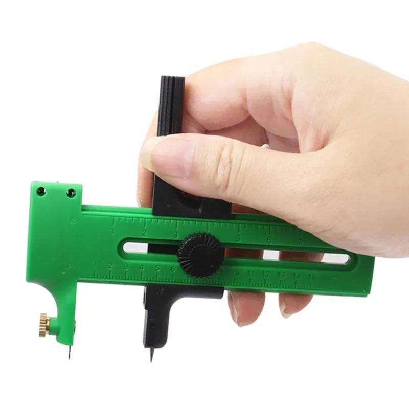 Креативный маленький рельсовый нож, круглый инструмент, пластиковый нож-компас, циркулярный станок для резки бумаги