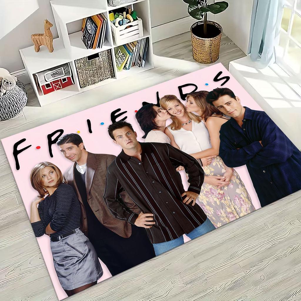 Классический коврик с логотипом Friends Central Perk для спальни, гостиной, дивана, домашний придверный коврик, декор, большой детский игровой нескользящий коврик для пола