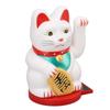 Машущая рука Lucky Cat на солнечной батарее, светочувствительная вращающаяся основа, приносящая богатство и удачу, 5 дюймов