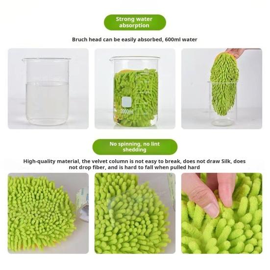 Щетка для мойки автомобиля 2-в-1, швабра для мойки автомобиля с комплектом с длинной ручкой, трехсекционная швабра для мойки автомобиля с длинной ручкой, набор щеток для чистки без царапин