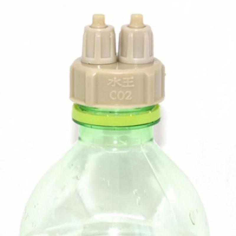 2Pcs Aquarium Diy Co2 System Kit Generator Bottle Cap Quick Screw Cap