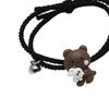 2Pcs Couple Bracelet Cartoon Magnetic Matching Lovers Wristband Jewelry Fashion Accessory for Valentine Day