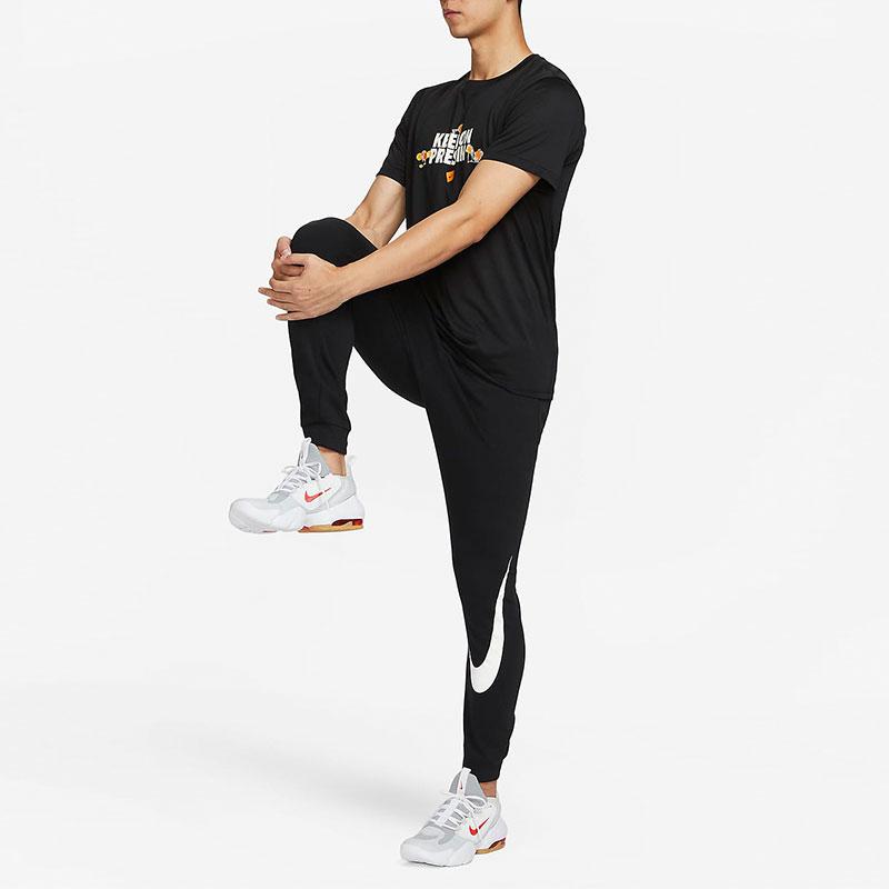 Nike Джоггеры с логотипом Dri-FIT из быстросохнущих трикотажных мужских брюк черного цвета FQ6996-010