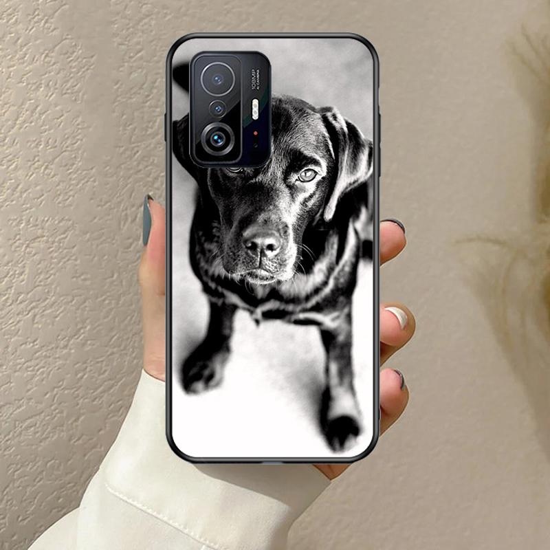 Black Labrador Dog Funda For POCO F5 F3 M5s C40 F4 GT X3 X4 X5 Pro Case For Xiaomi 12 13 Lite 11T 12T Pro 12X