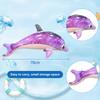 1pc Inflatable Dolphin Floating Toy Ocean Themed Birthday Swimming Pool Party Decoration Thickened Beach Pool Inflatable Toys