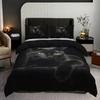 3D Black Cat Print Duvet Cover Set Fashion All Season Bedding Set Soft Comfortable Duvet Cover, For Bedroom Guest Room