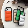 Силиконовый чехол для телефона в виде пуховика Для For Iphone 17 Air 16 15 Plus 14 13 12 Pro Max 17ProMax Зимний Цветной Мягкий Чехол-Пуховик