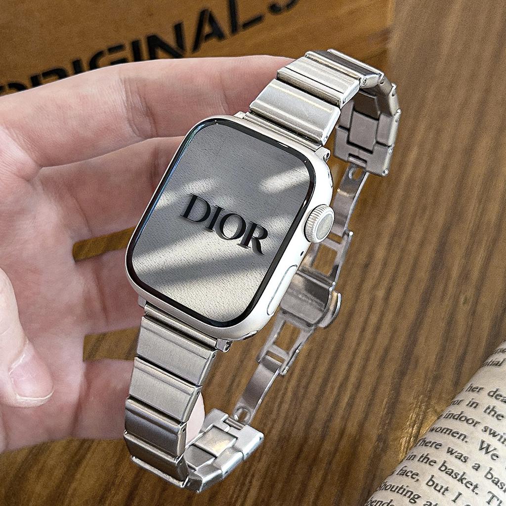 Применимый Apple Apple Watch Бамбуковый Нержавеющая Сталь Ремешок iwach10 Один Шарик Женские Маленькие Часы Ремешок